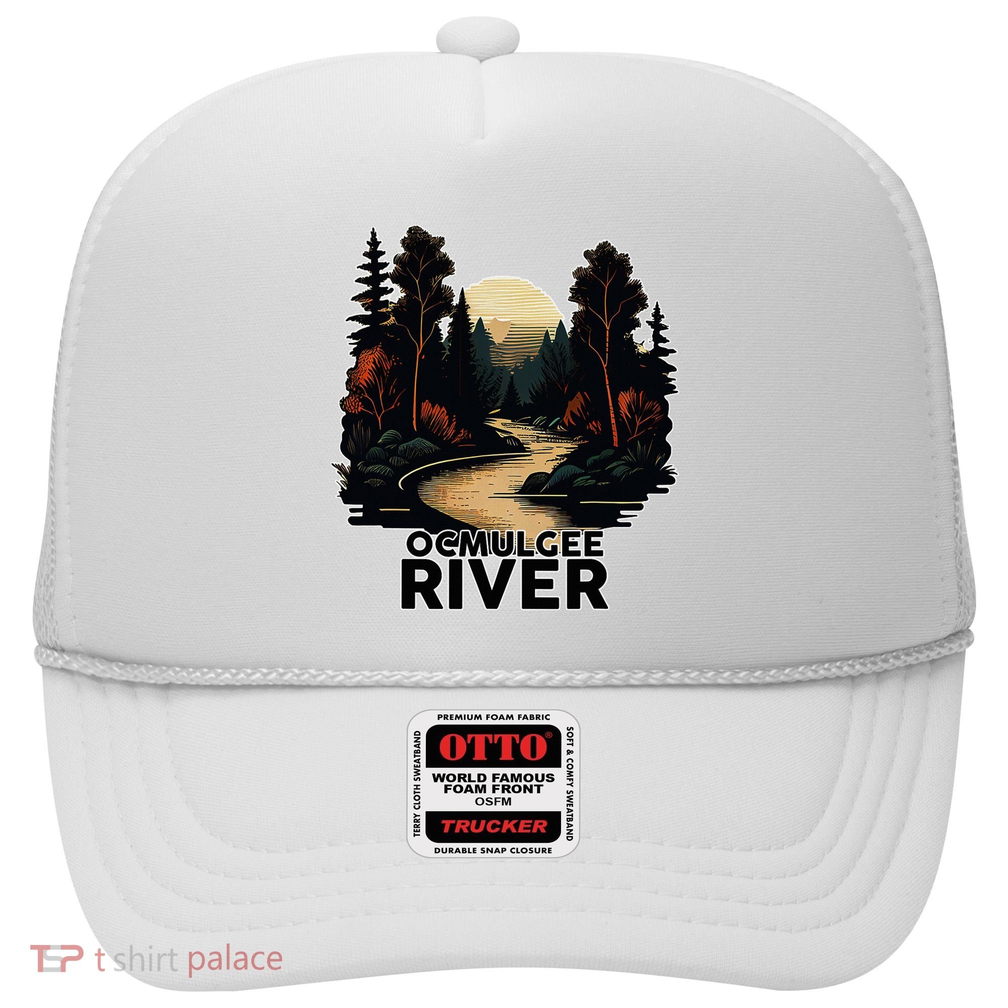 Ocmulgee River Retro Minimalist River Ocmulgee Hat