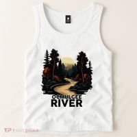 Ocmulgee River Retro Minimalist River Ocmulgee Tank Top thumb 2
