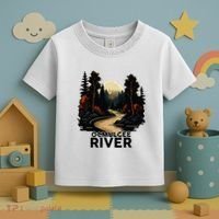 Ocmulgee River Retro Minimalist River Ocmulgee Toddler T-Shirt thumb 3