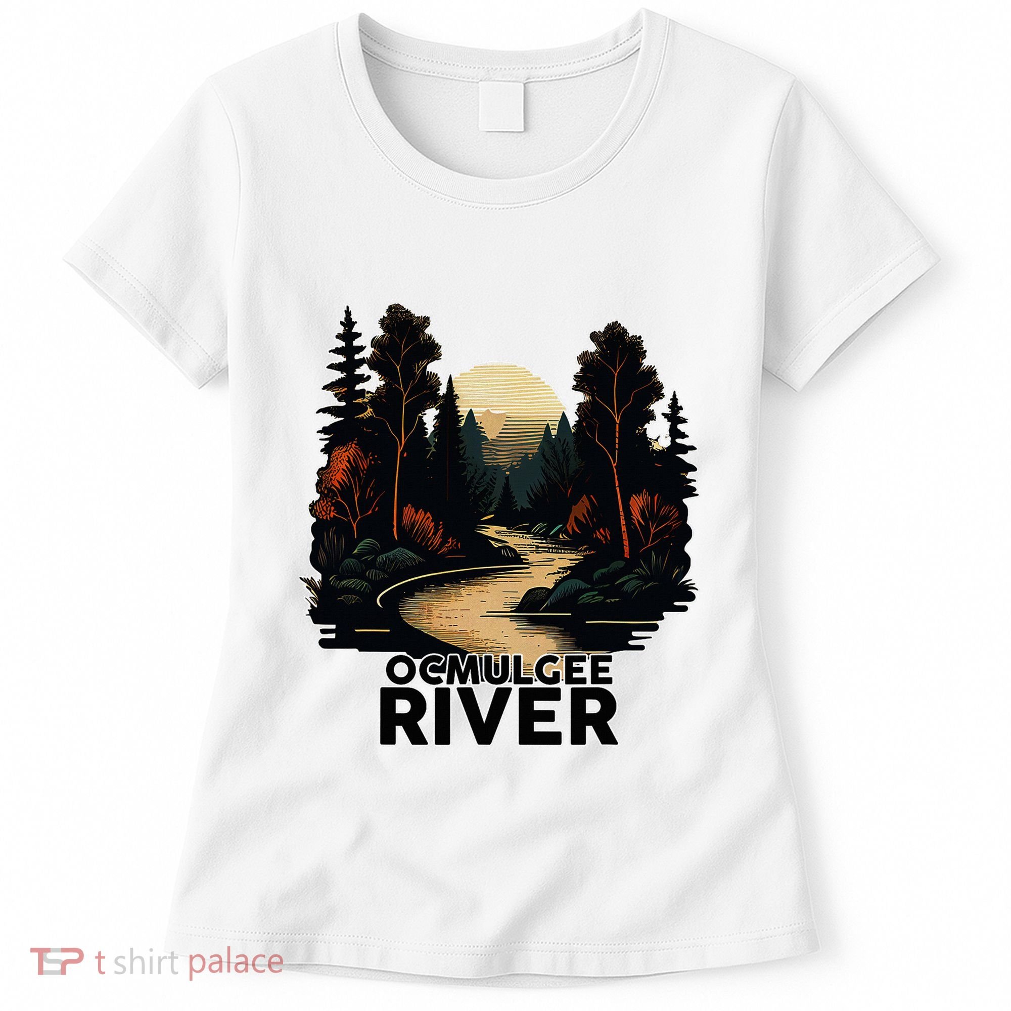 Ocmulgee River Retro Minimalist River Ocmulgee Women's T-Shirt