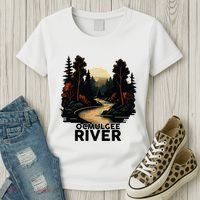 Ocmulgee River Retro Minimalist River Ocmulgee Women's T-Shirt thumb 3