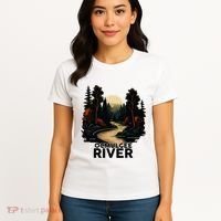 Ocmulgee River Retro Minimalist River Ocmulgee Women's T-Shirt thumb 4