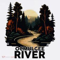 Ocmulgee River Retro Minimalist River Ocmulgee Women's T-Shirt thumb 6