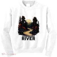 Ocmulgee River Retro Minimalist River Ocmulgee Kids Sweatshirt thumb 0