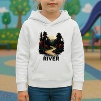 Ocmulgee River Retro Minimalist River Ocmulgee Kids Hoodie thumb 3
