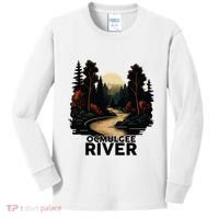 Ocmulgee River Retro Minimalist River Ocmulgee Kids Long Sleeve Shirt thumb 0