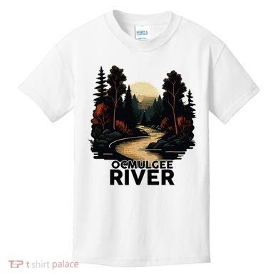 Ocmulgee River Retro Minimalist River Ocmulgee Kids T-Shirt