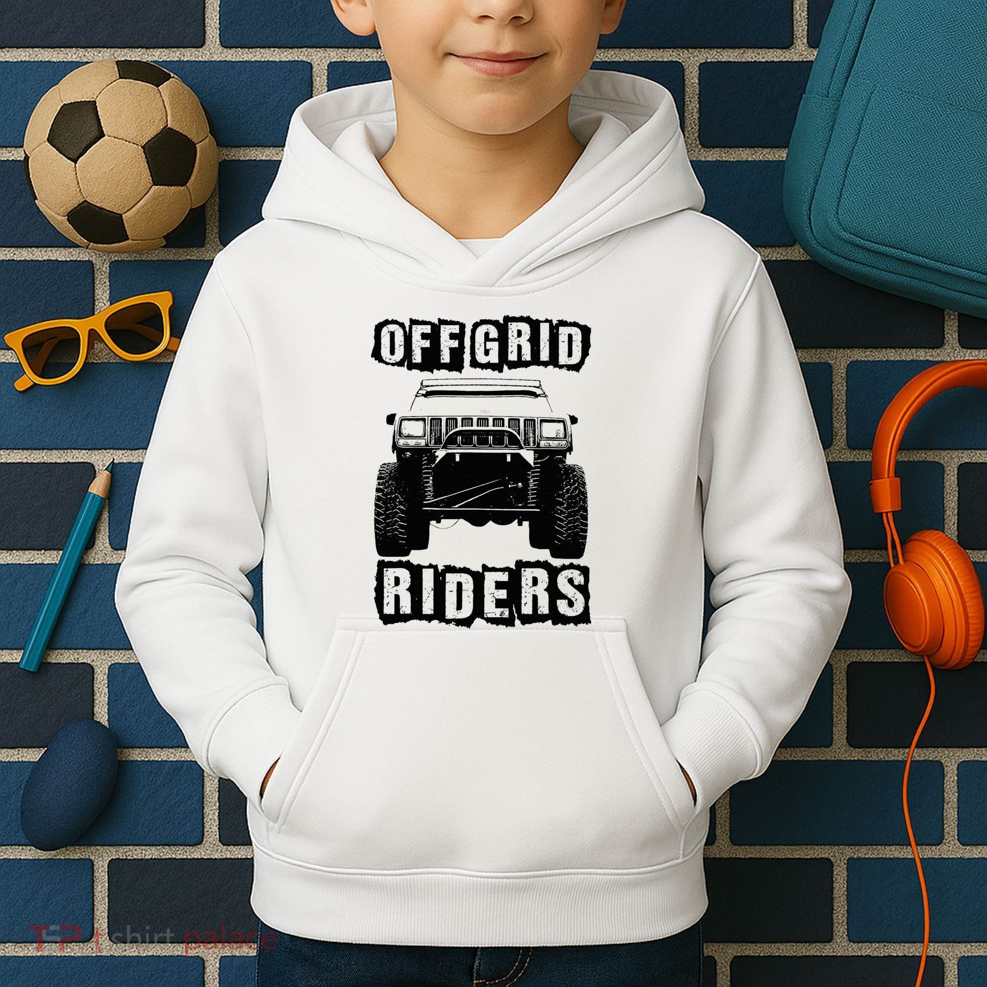 Off Road Rock Crawling Xj Kids Hoodie