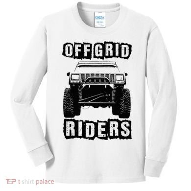 Off Road Rock Crawling Xj Kids Long Sleeve Shirt
