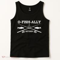 Ofishally Retired Retirement Fishing Gift Tank Top thumb 2