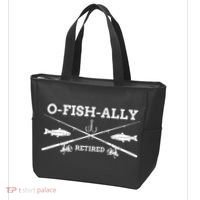 Ofishally Retired Retirement Fishing Gift Tote Bag thumb 3
