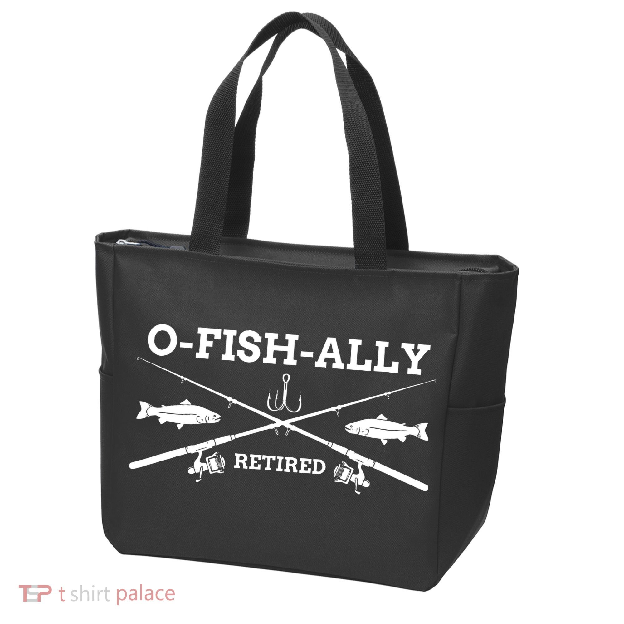 Ofishally Retired Retirement Fishing Gift Tote Bag