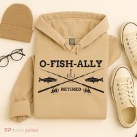 Ofishally Retired Retirement Fishing Gift Hoodie thumb 4