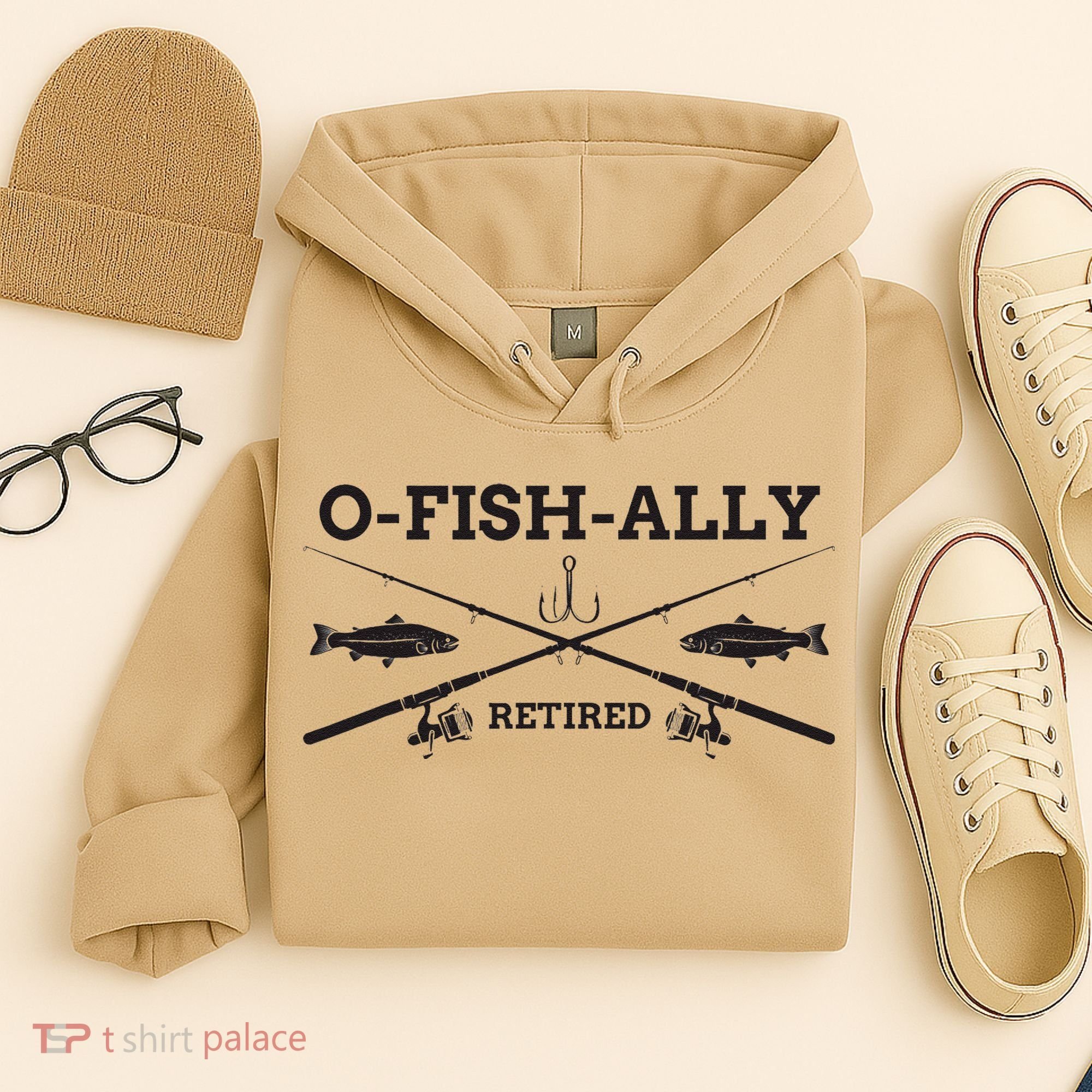 Ofishally Retired Retirement Fishing Gift Hoodie
