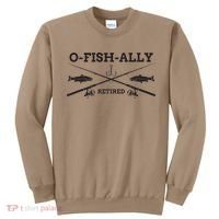 Ofishally Retired Retirement Fishing Gift Sweatshirt thumb 0