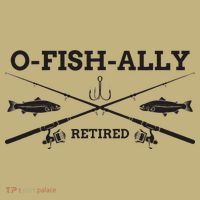 Ofishally Retired Retirement Fishing Gift Mousepad thumb 1