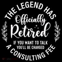 Officially Retired , Retirement Gift Drawstring Bag thumb 2