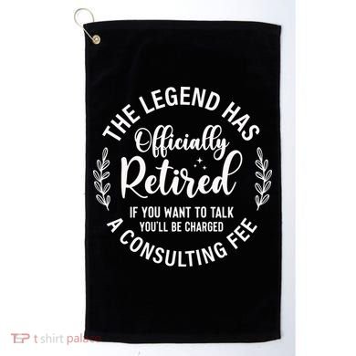 Officially Retired , Retirement Gift Golf Towel