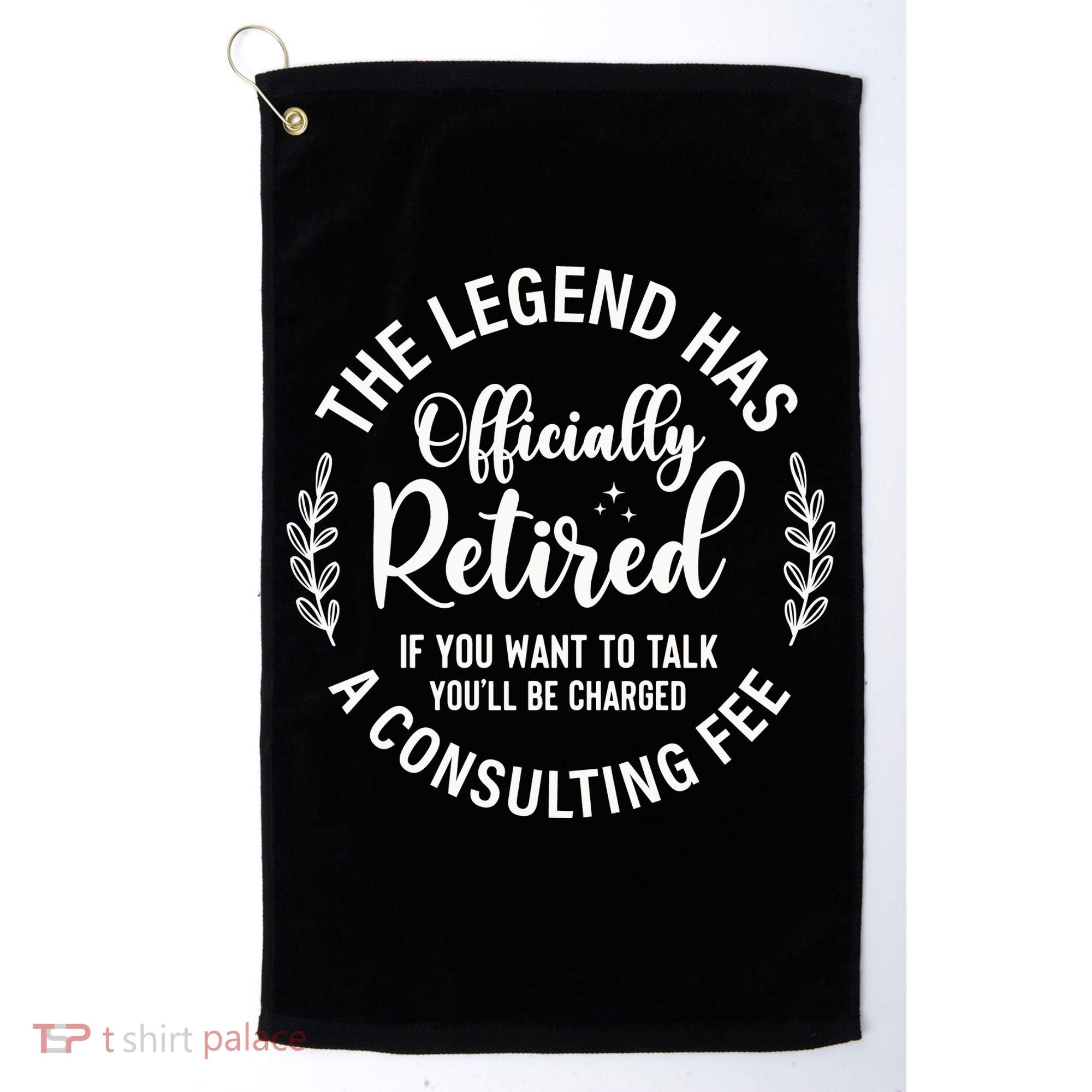 Officially Retired , Retirement Gift Golf Towel