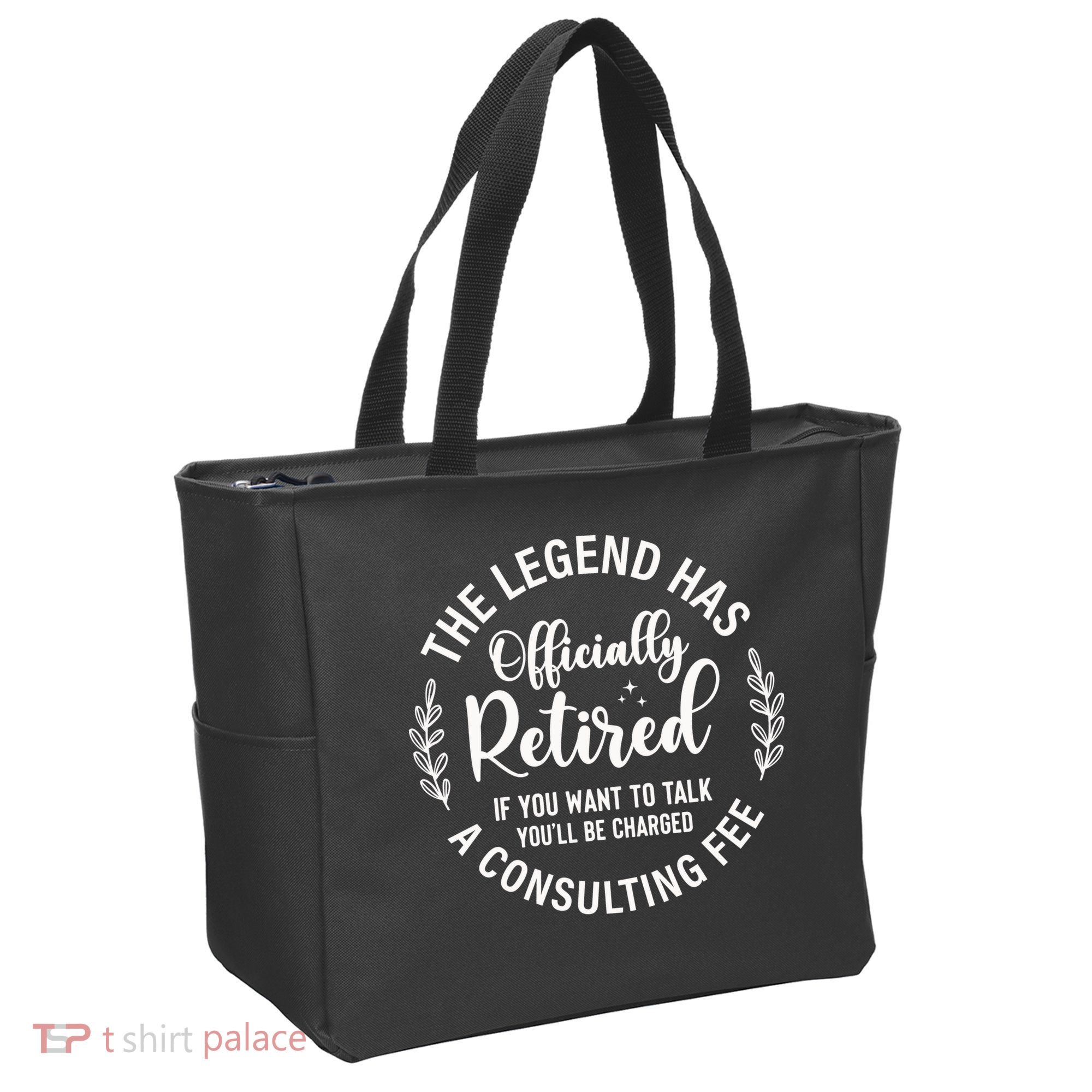 Officially Retired , Retirement Gift Tote Bag