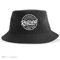 Officially Retired Since 2026 Distressed Emblem Sustainable Bucket Hat thumb 0
