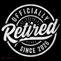 Officially Retired Since 2026 Distressed Emblem Button thumb 1