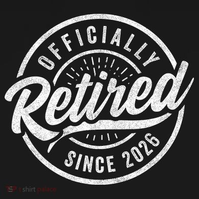 Officially Retired Since 2026 Distressed Emblem Women's Tri-Blend 3/4-Sleeve Raglan Shirt