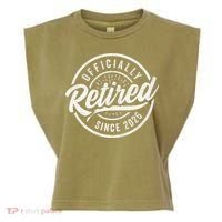 Officially Retired Since 2026 Distressed Emblem Garment-Dyed Women's Muscle Tee thumb 0