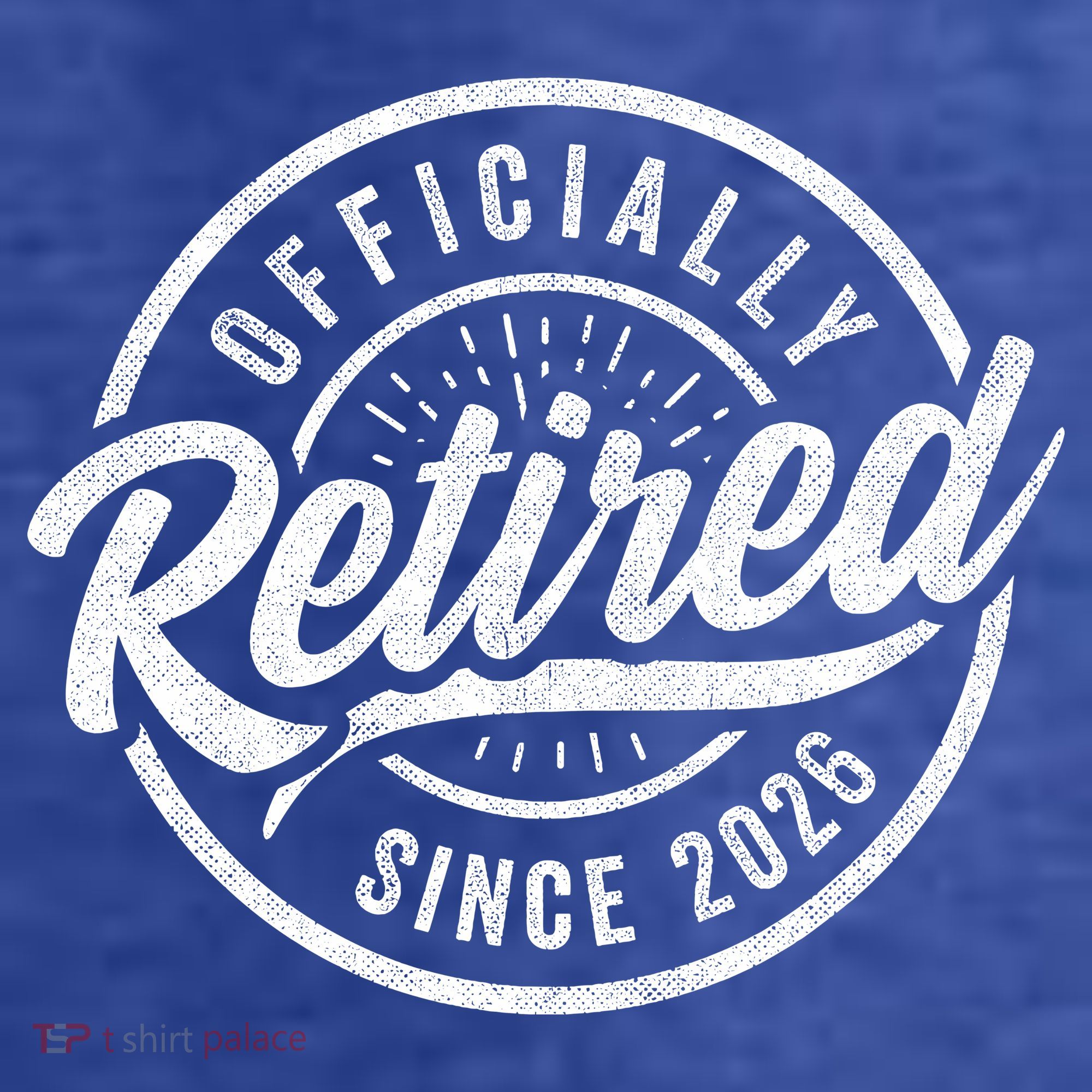 Officially Retired Since 2026 Distressed Emblem Women's Hoodie