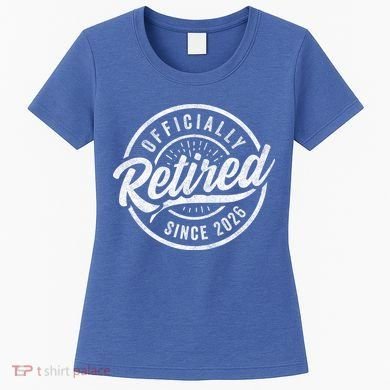 Officially Retired Since 2026 Distressed Emblem Women's T-Shirt