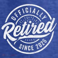 Officially Retired Since 2026 Distressed Emblem Women's T-Shirt thumb 6