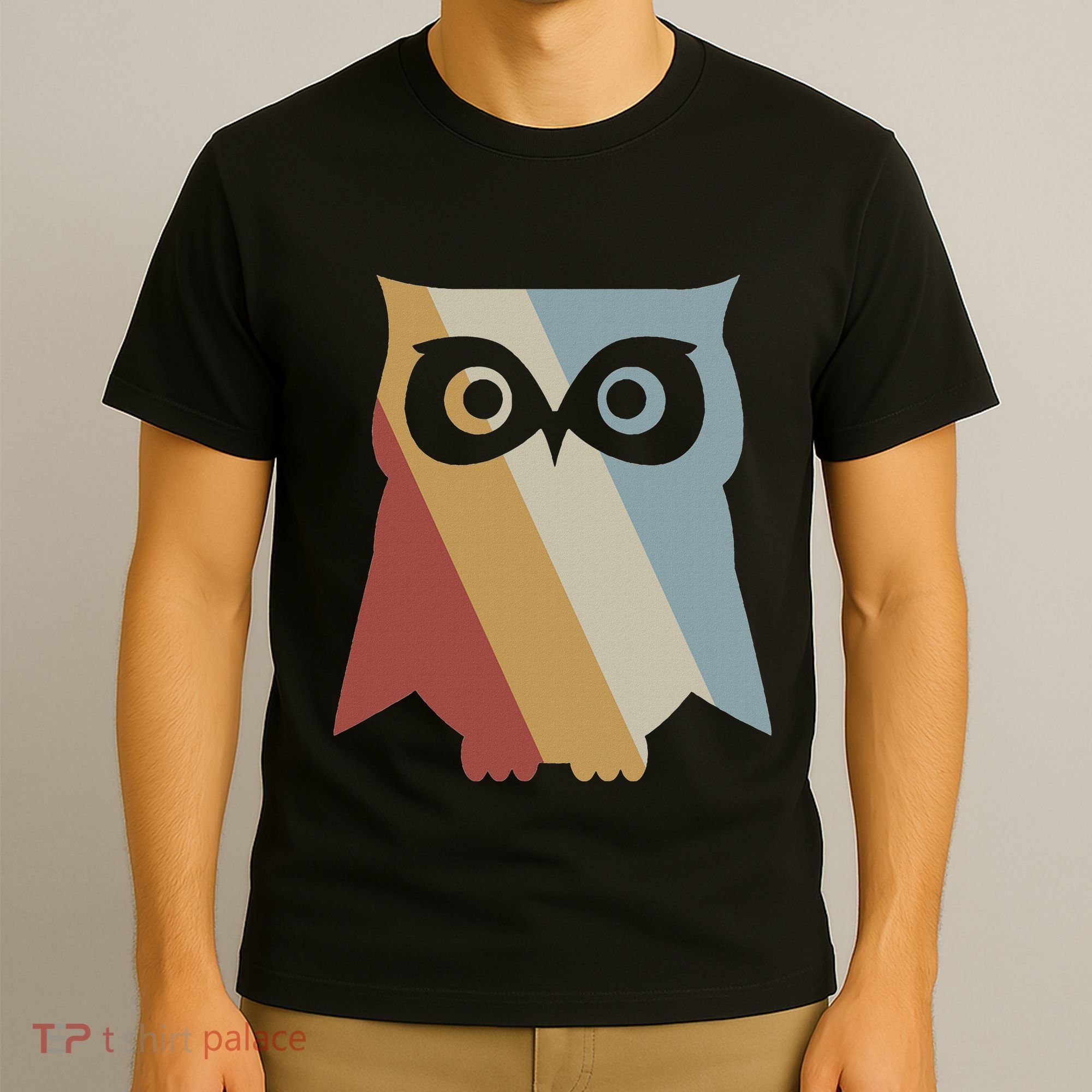 Owl Retro Style Vintage T-Shirt