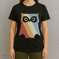 Owl Retro Style Vintage T-Shirt thumb 4