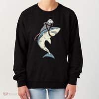 Opossum Riding Shark Fun Possum Women's Sweatshirt thumb 0