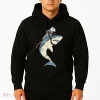 Opossum Riding Shark Fun Possum Hoodie thumb 2