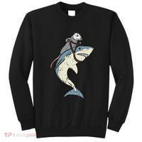 Opossum Riding Shark Fun Possum Sweatshirt thumb 0