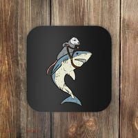 Opossum Riding Shark Fun Possum Coaster thumb 0