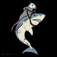 Opossum Riding Shark Fun Possum Baby Bodysuit thumb 2