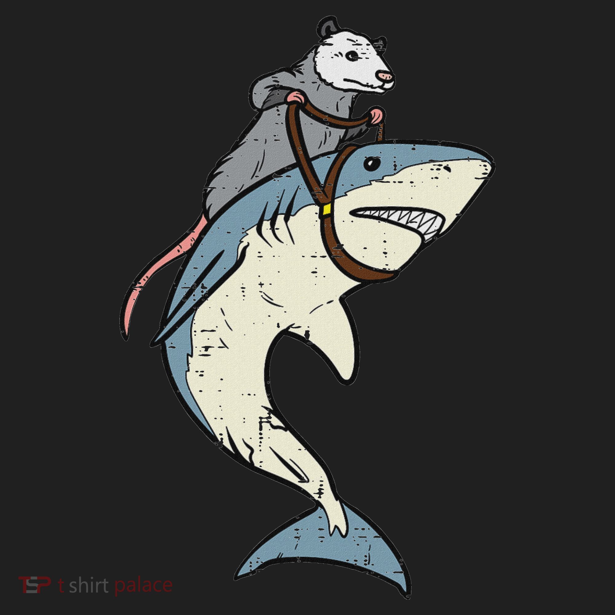 Opossum Riding Shark Fun Possum Hat