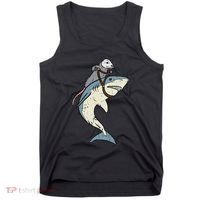 Opossum Riding Shark Fun Possum Tank Top thumb 0