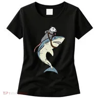 Opossum Riding Shark Fun Possum Women's T-Shirt thumb 0