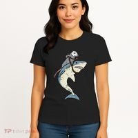 Opossum Riding Shark Fun Possum Women's T-Shirt thumb 4