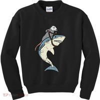 Opossum Riding Shark Fun Possum Kids Sweatshirt thumb 0