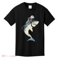 Opossum Riding Shark Fun Possum Kids T-Shirt thumb 0