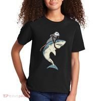 Opossum Riding Shark Fun Possum Kids T-Shirt thumb 2