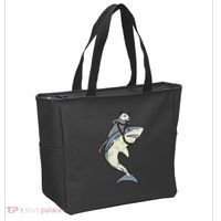 Opossum Riding Shark Fun Possum Tote Bag thumb 2