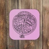 Optometrist Retina Tech Eyeball Anatomy Optician Eye Doctor Coaster thumb 0