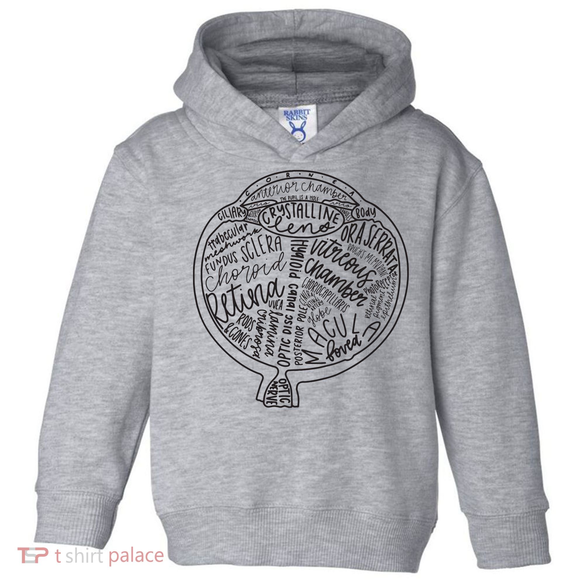 Optometrist Retina Tech Eyeball Anatomy Optician Eye Doctor Toddler Hoodie