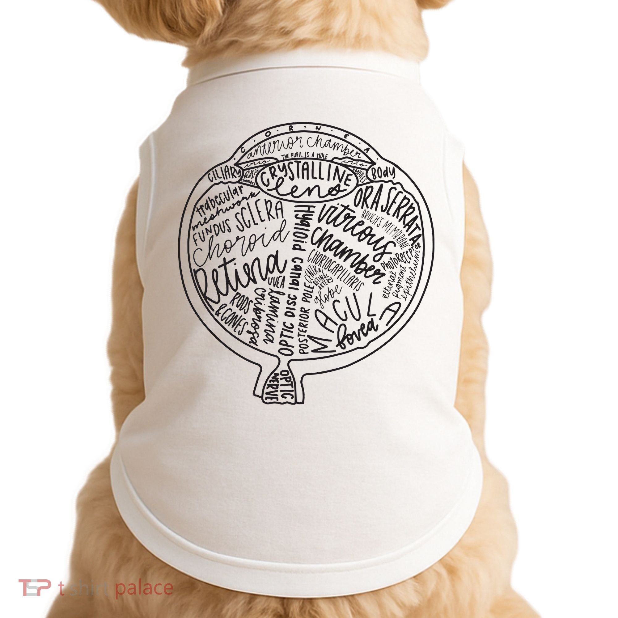 Optometrist Retina Tech Eyeball Anatomy Optician Eye Doctor Doggie Tank