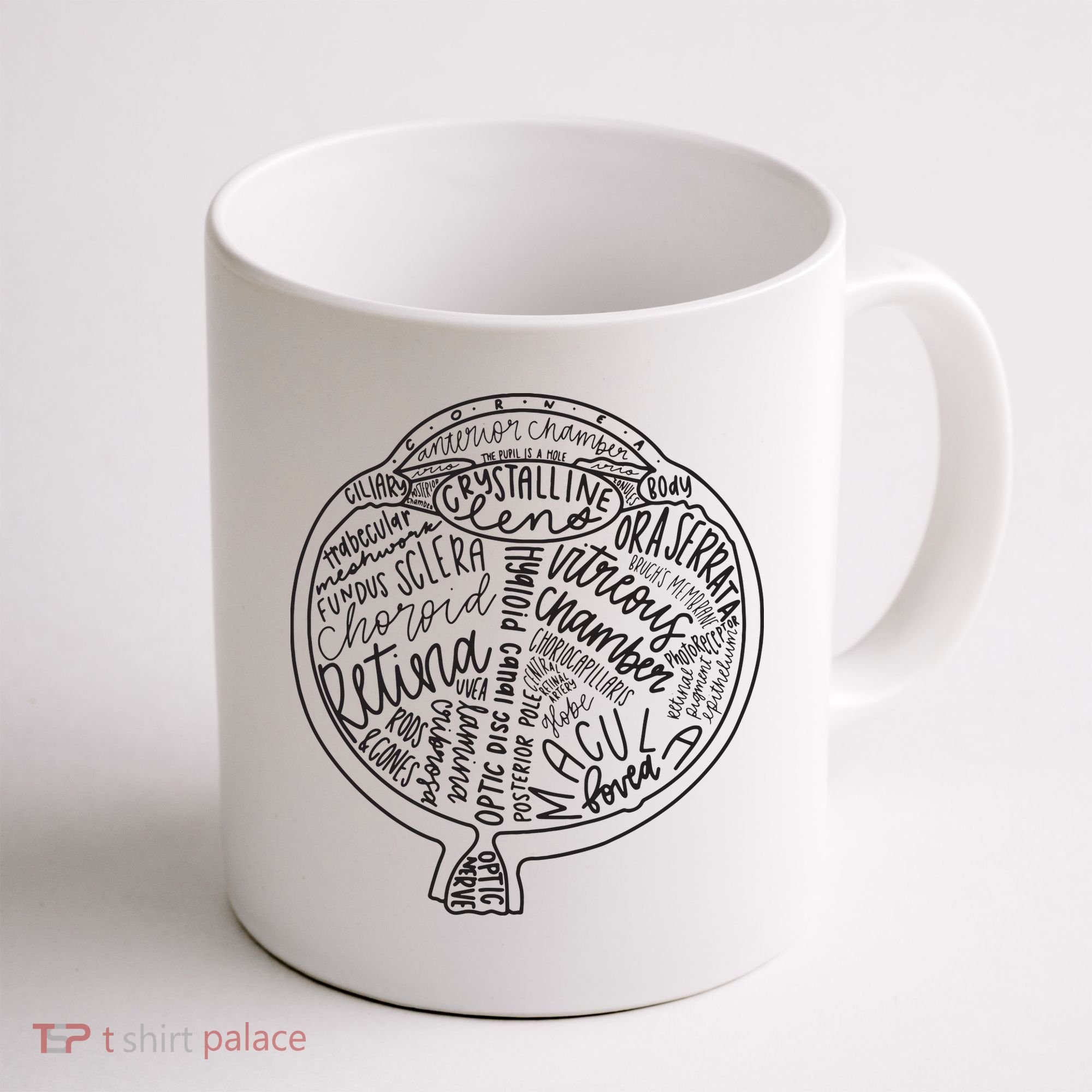Optometrist Retina Tech Eyeball Anatomy Optician Eye Doctor Coffee Mug